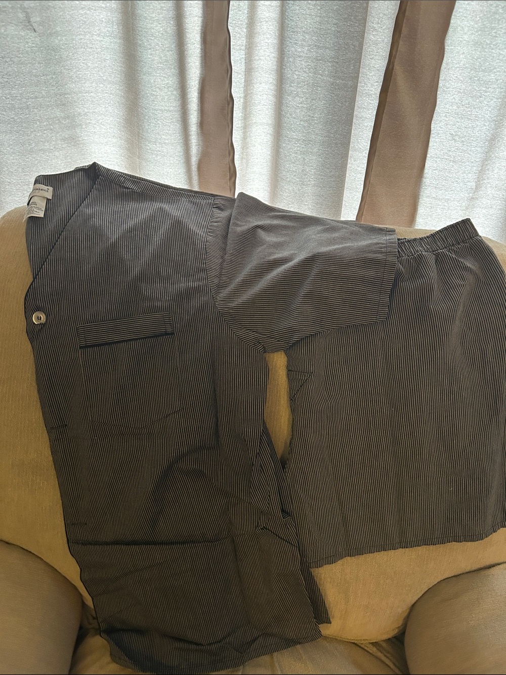 XXL Men's Pinstripe Lounge Pants - Gray